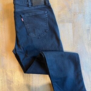 Levi's 511 Slim Jeans in Black Stretch Denim